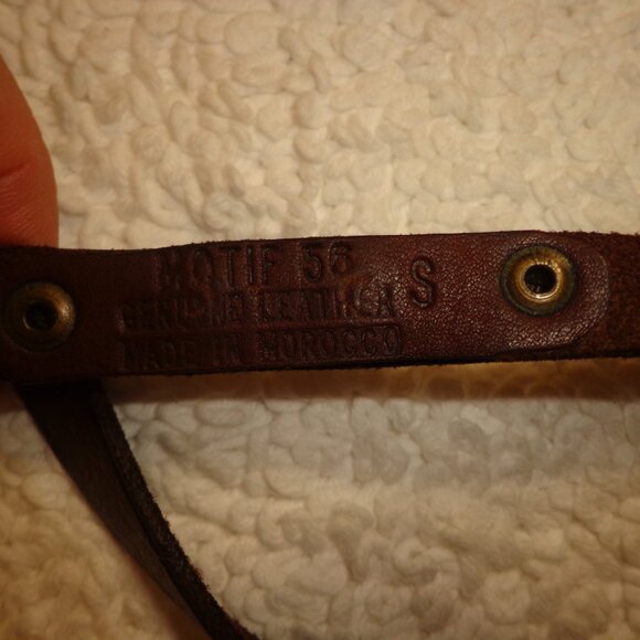 The Territory Ahead Genuine Leather Wrap Belt S Brown Adjustable - Picture 8 of 10